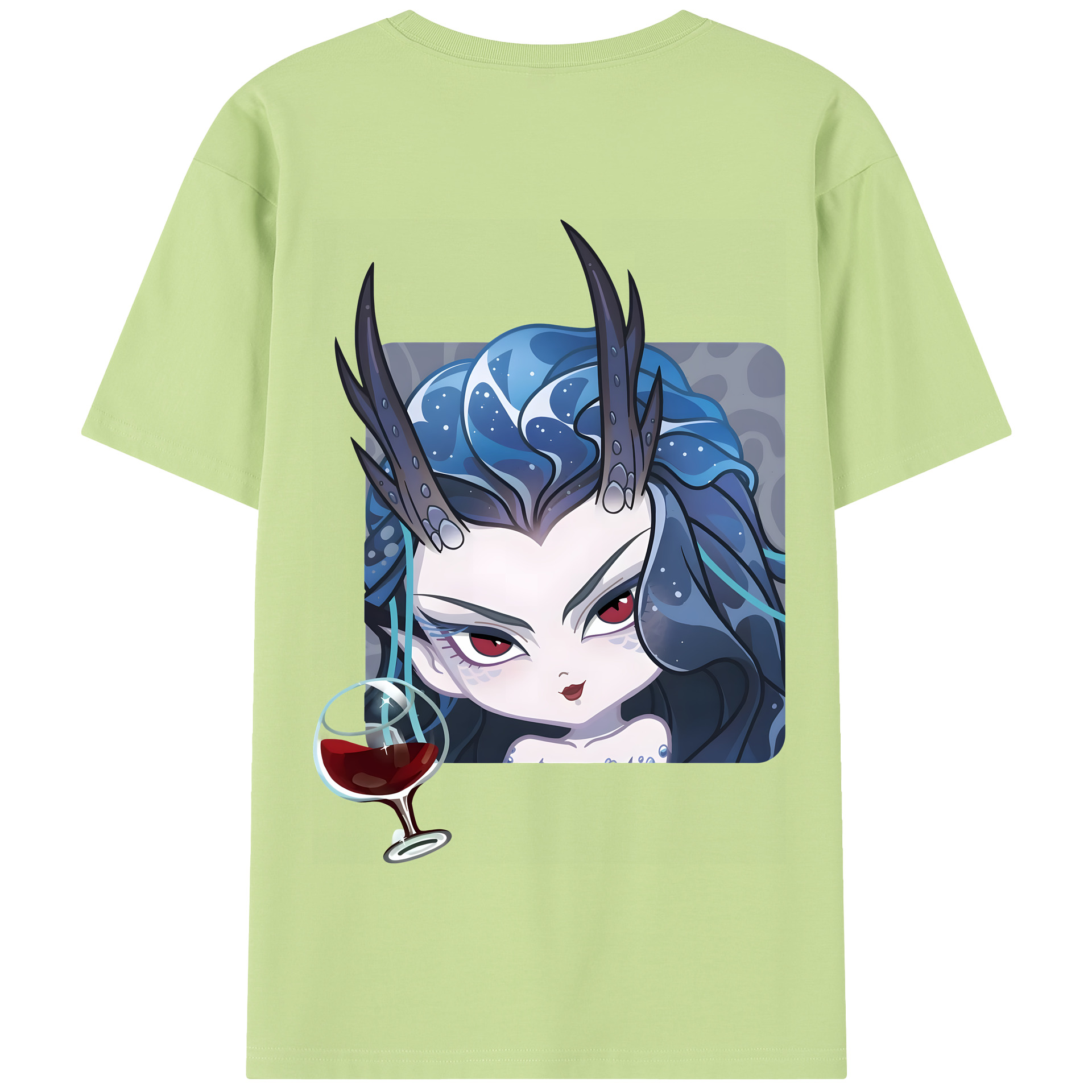 （画像用） Ne Zha 2 ナタ 魔童の大暴れ 綿100％半袖Tシャツ（背面プリント）